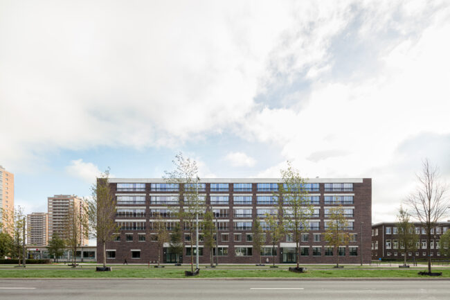 Sociale woningen Luchtbal, Collectief Noord architecten, (Foto: Dennis De Smet)