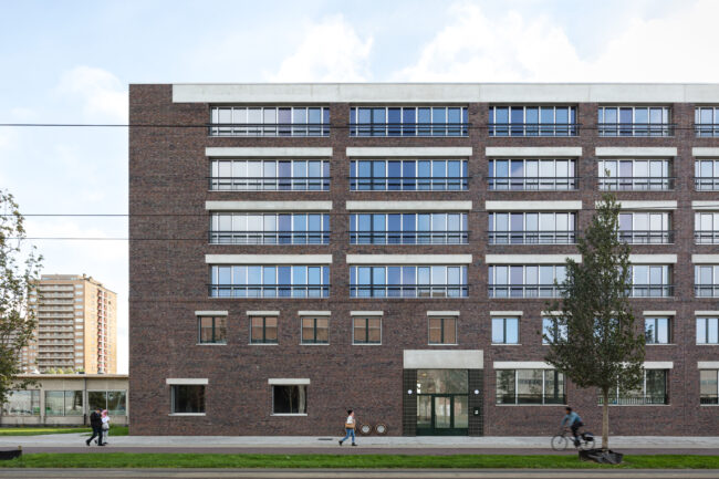 Sociale woningen Luchtbal, Collectief Noord architecten, (Foto: Dennis De Smet)